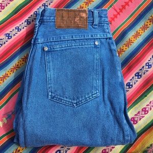 vintage la blues true blue high waist mom jean